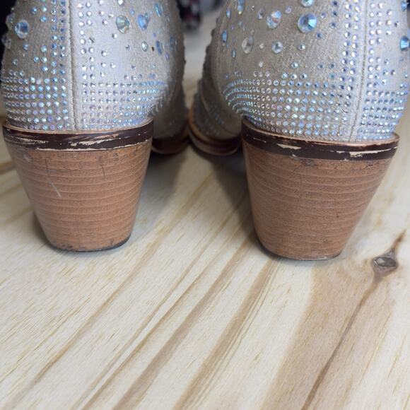 Isnow Women’s Ankle Boots Size 6 – Rhinestone Detail, Sparkly Fashion - Picture 12 of 15